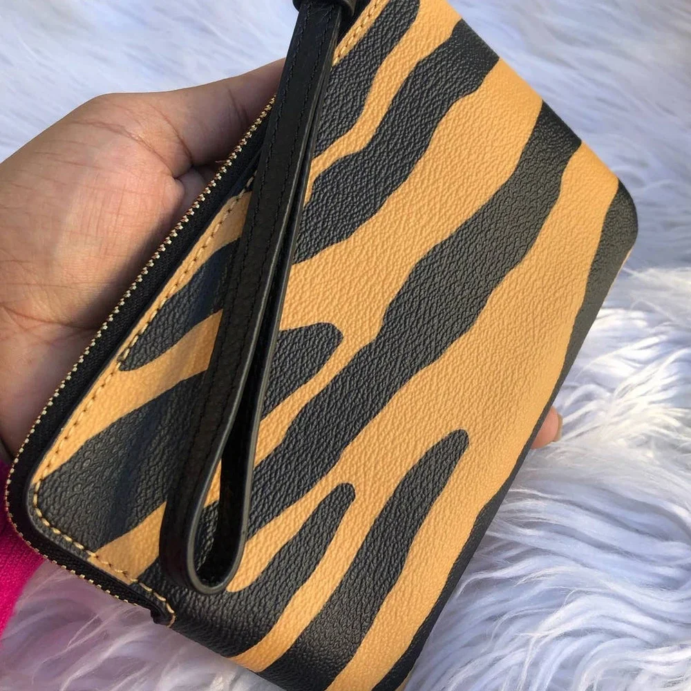 New Coach Tiger Print Wrislet